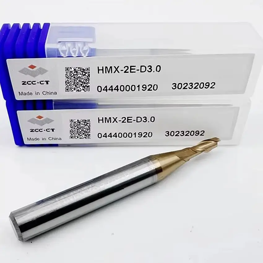 HMX-2E-D3.5 ZCC.CT HMX-2E Fresa de extremo plano de 2 filos con vástago recto D3.5*6*10*50 2F Fresa de extremo plano 2T Fresas de extremo plano