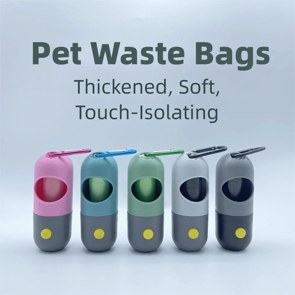Metal Carabiner Dog Poop Bag Dispenser Portable Eco-Friendly Pet Waste Bag Holder Multiple Colors Including Garbage Bags - view 5