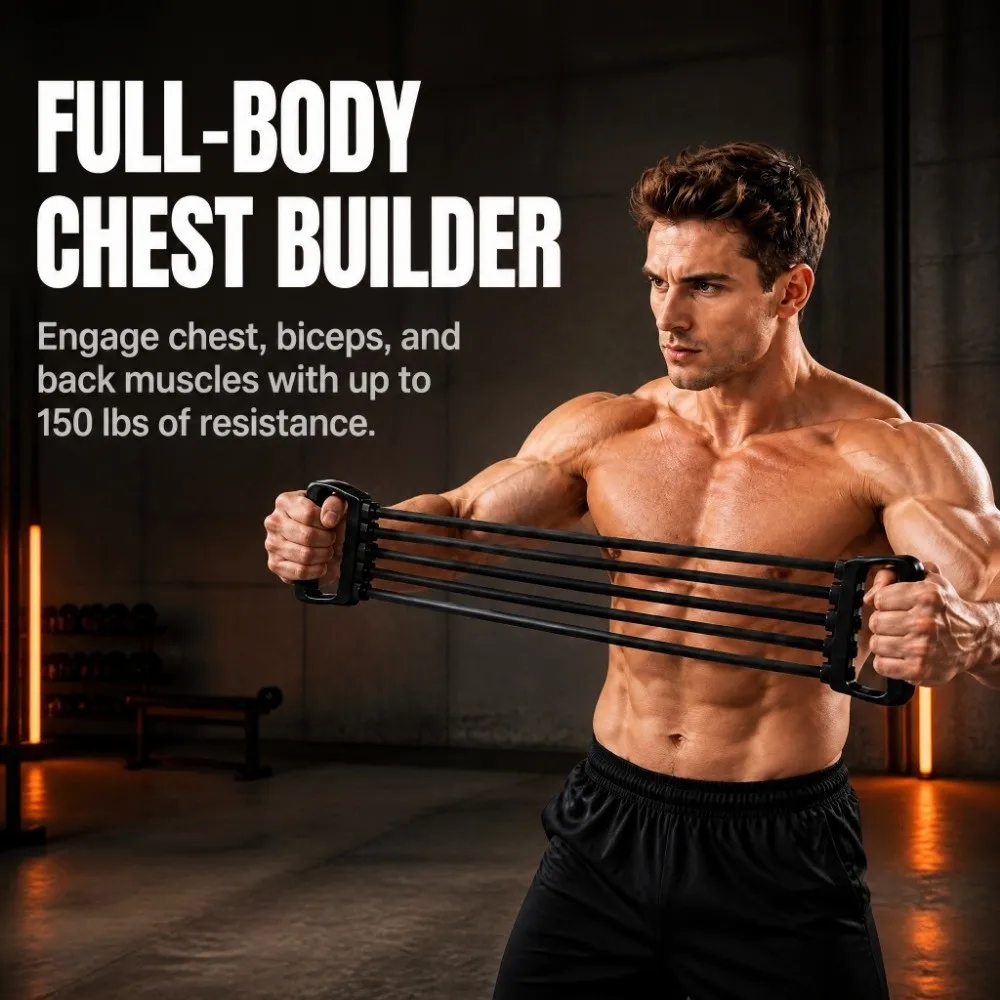 Detachable Design Chest Expander Elastic Band Pull Rope Structure Resistance Band Puller Strength Training