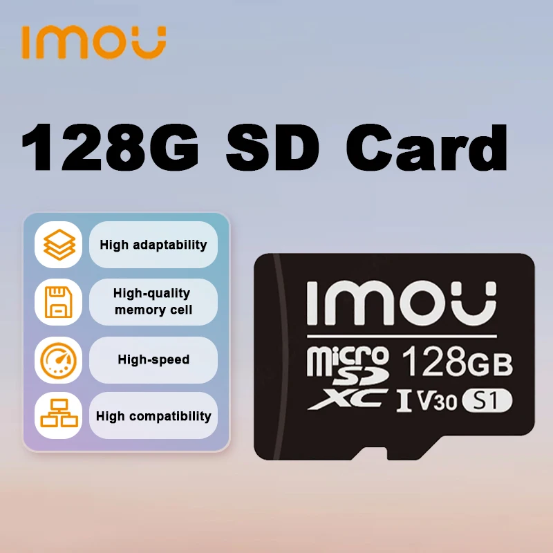 IMOU SD Memory Card for Surveillance Read Speed  95MB/S 256GB 128GB 64GB V30 C10 U3 Exclusive MicroSDXC Card