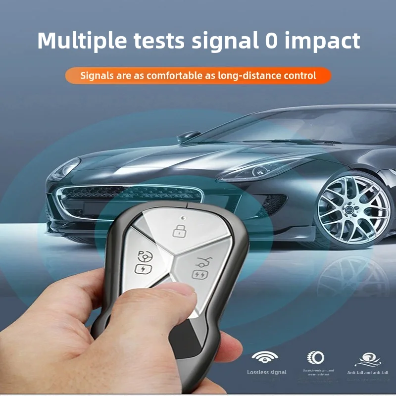 For Xpeng P7 P7i  2022-25 TPU Car Key Cover Case Shell Fob Way Car Alarm LCD Remote Controller Keychain Keyless