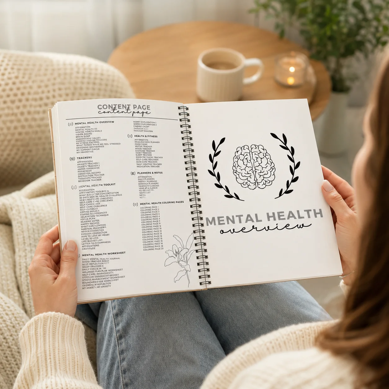 Mental Health Journal Bundle S - Health Wellness Planner ulasan dan harga