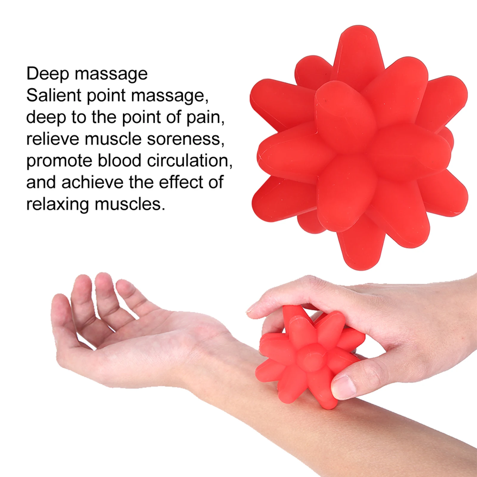 كرة تدليك نقطة الوخز، أداة تدليك الأنسجة العميقة، كرة اللياقة البدنية من السيليكون