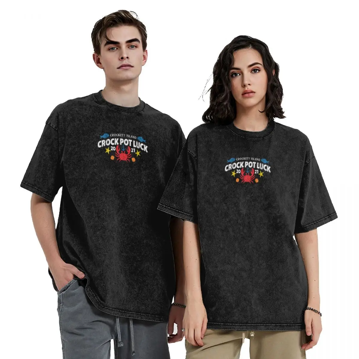 

Crockett Island Crock Pot Luck T-Shirt new gifts and t-shirts tees custom shirt vintage T-shirts for men cotton