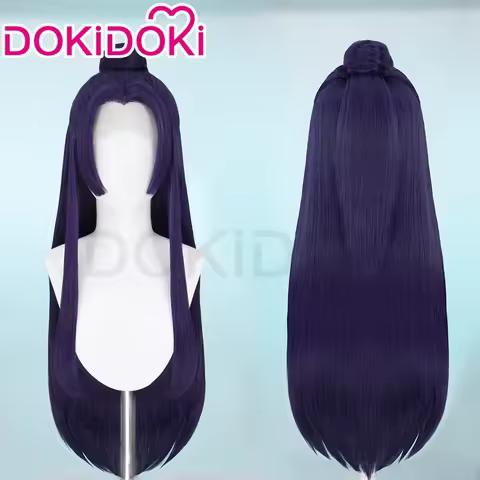 wwwwwwIN STOCK Jinshi Front Lace Wig Anime The Apothecary Diaries DokiDoki Men Purple Long Hair Renshi Cosplay Free Wig20252025
