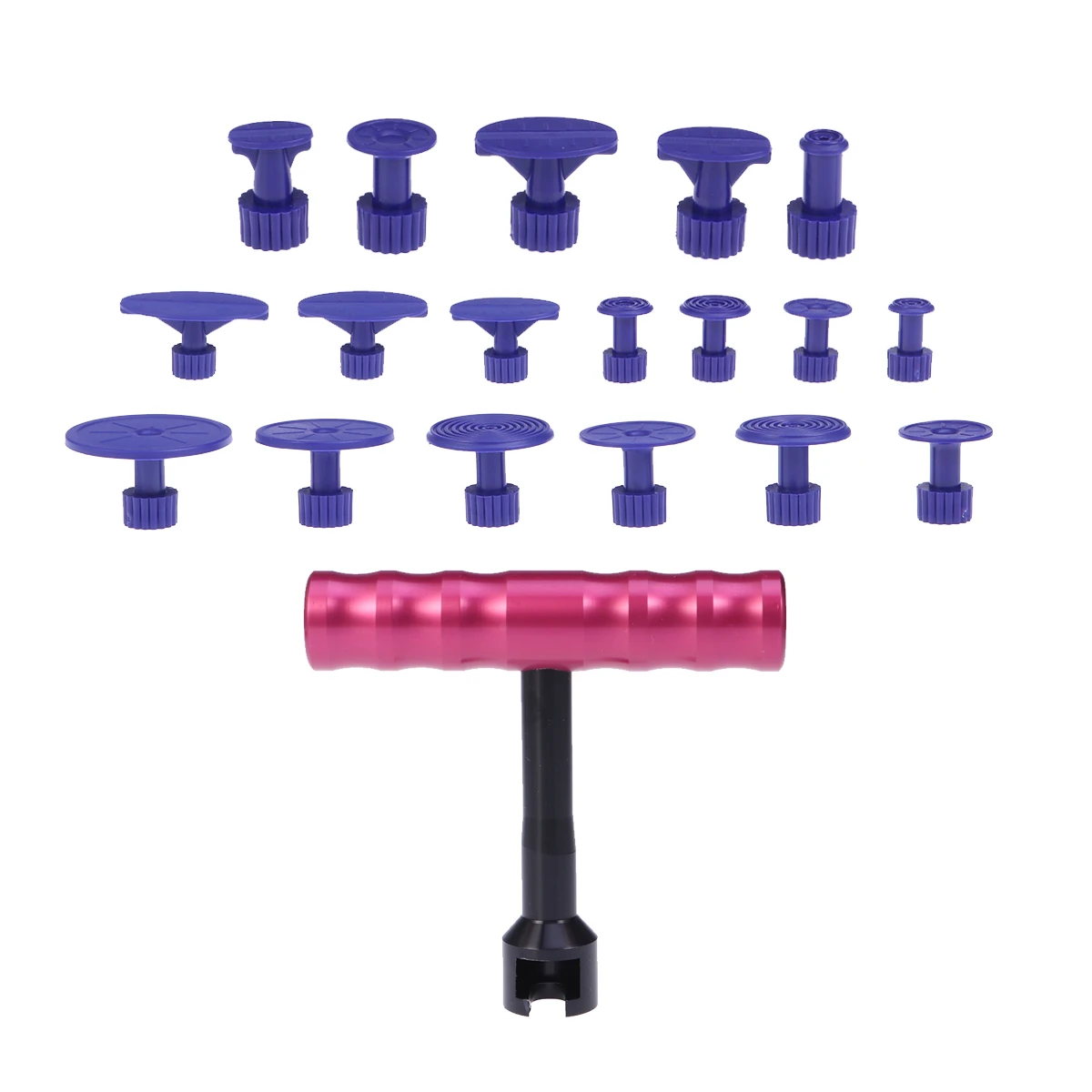 

Body Bridge Auto Sheet Metal Tool Hail Damage Fixer Door Ding Remover Kit White Knockdown Tabs