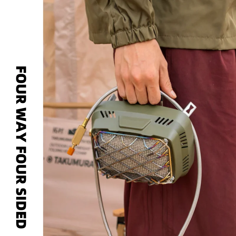 Estufa calefactora multifuncional portátil de doble uso para exteriores, estufa infrarroja de 3500W, cabezal de estufa para acampar, Camping de invierno para calefacción