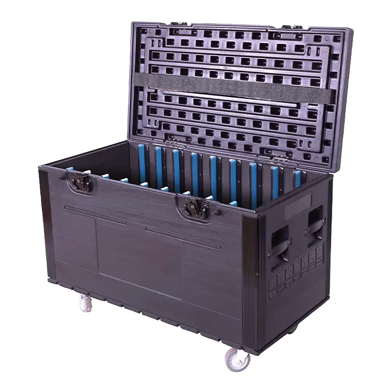 Led Display Stage Light Flight Cases Custom Foldable Amplifier Rack Flight Case Removable Moving Head Flight Cases for Equipment
