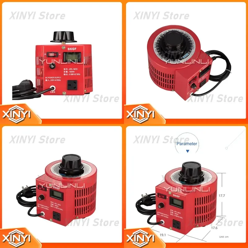 for APS-1001D Single Phase Voltage Regulator 1000W 1KVA Input 220V Adjustable 0-300V AC Boost Buck Power Supply