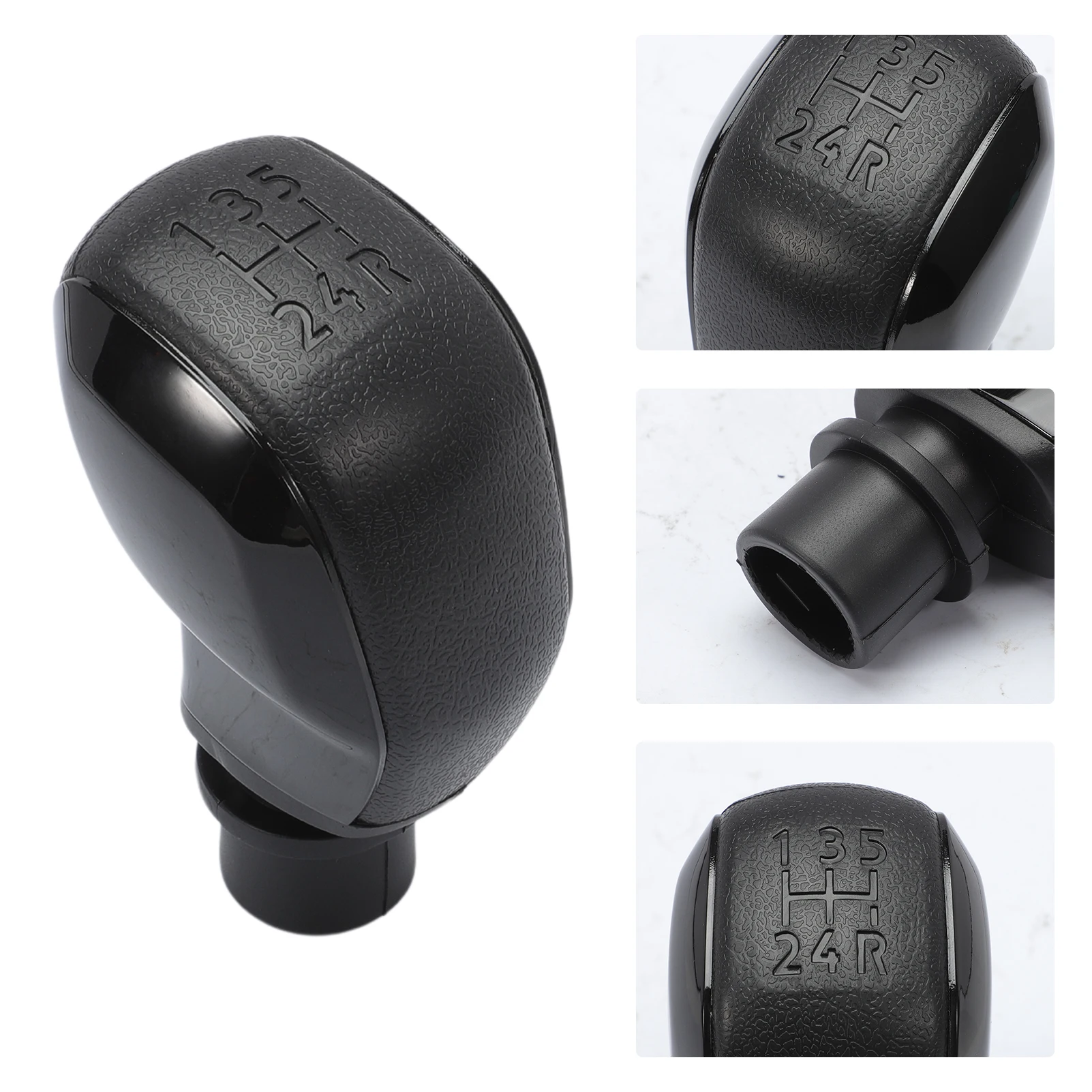 5 Speed Black Gear Lever Knob For Peugeot 208 308 508 2008 3008 Citroen C2 C3 C4 C5 Jumpy Replacement Lens Grip