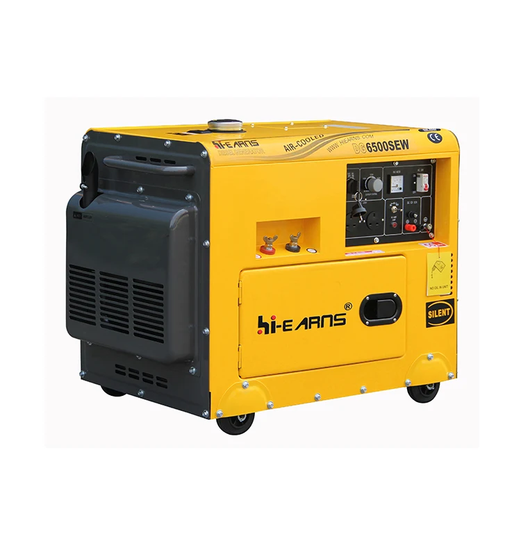 Hi-earns Brand 2KW 180A Air-cooled die·sel welder generator silent die·sel generator welding machine DG6500SEW