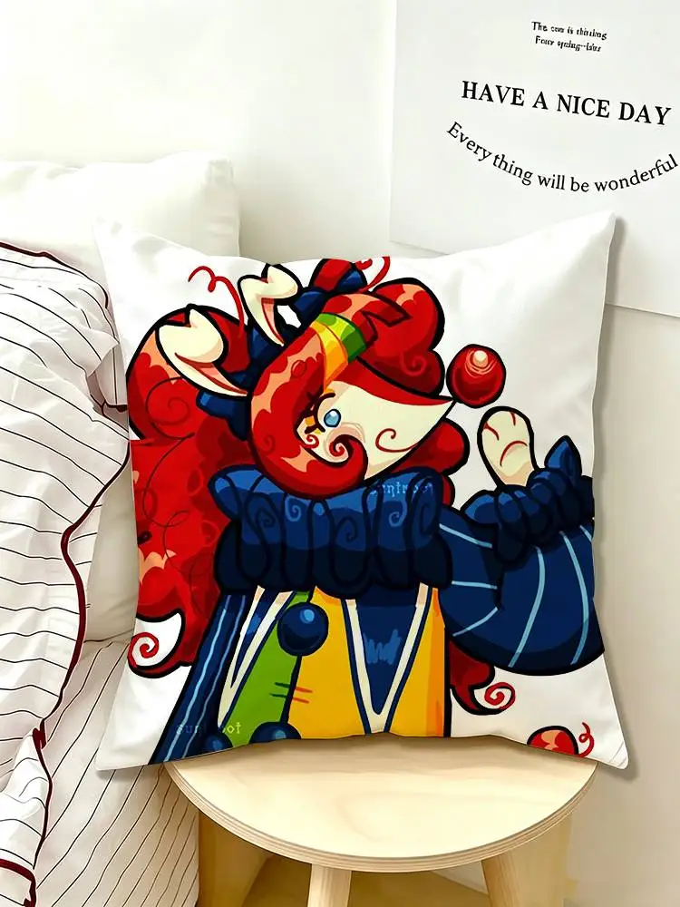 Cartoon Clown M-Moe A ReGect  Pillow Case Pattern Printed Pillowcase For Living Room Sofa Cushion Cover
