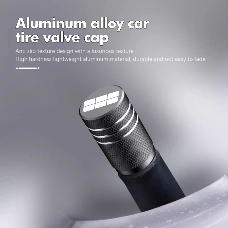 For Geely Galaxy E5 E8 A7 EV EM M5 M7 M9 Geome Star Wish Xingyuan Starship 7 EV E 4Pcs Car Wheel Tire Valve Caps Logo Dust Cover