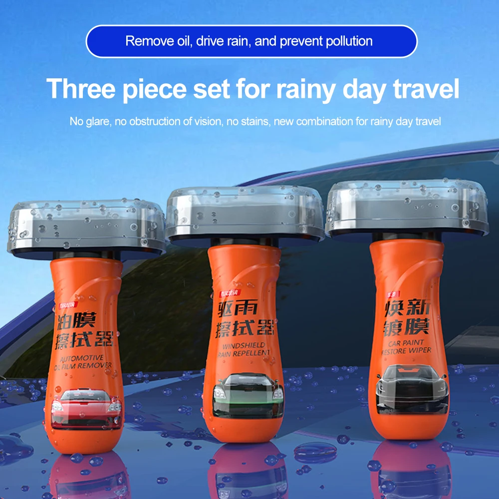 Car Glass Cleaner Rain Repellent Liquid Oil Film Remover Auto Rubber Care Paint Coating Surface Renovation Car Wash Maintenance