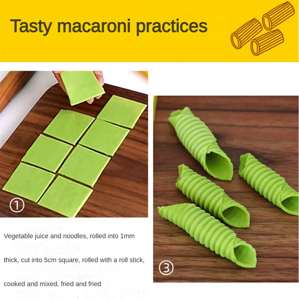 1-5pcs Multifunctional Spaghetti Macaroni Maker DIY Macaroni Making Planchette Mold Pasta Pastry Board Kitchen Cooking Tools