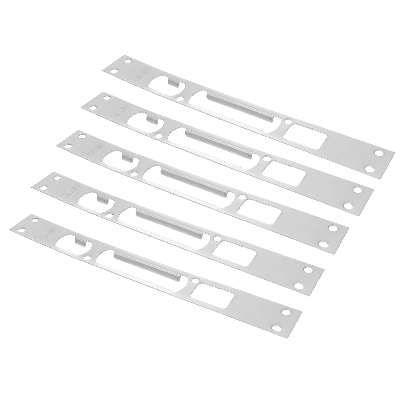 

5Pcs Door Strike Plate Lock Body Buckle High Hardness Reinforcement Plate for Security Protection and Anti Door Guard