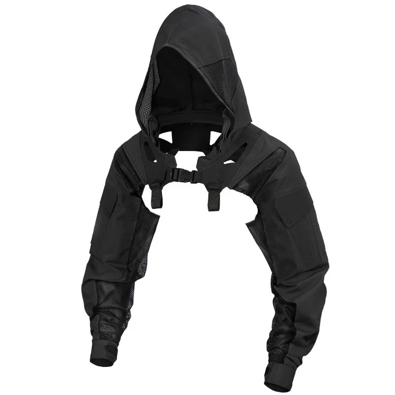 Combat Suit Functional Hat Sleeve Suit, Tactical Chest Vest Vest Camouflage Breathable Frog Suit