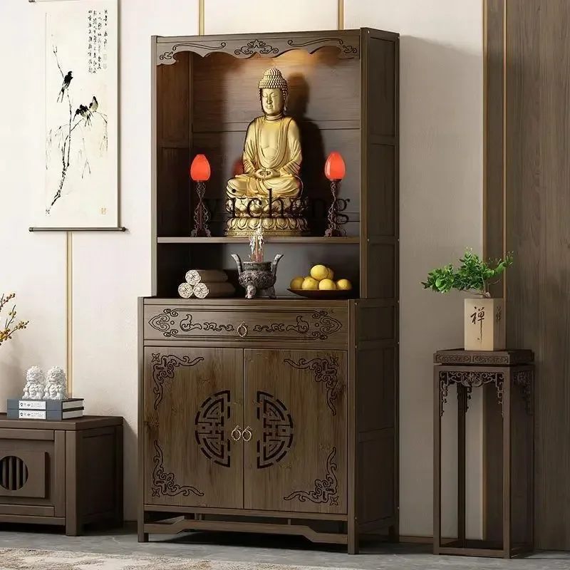 S4    table offering Guanyin God of Wealth table heightening simple Buddhist cabinet offering cabinet Buddhist niche