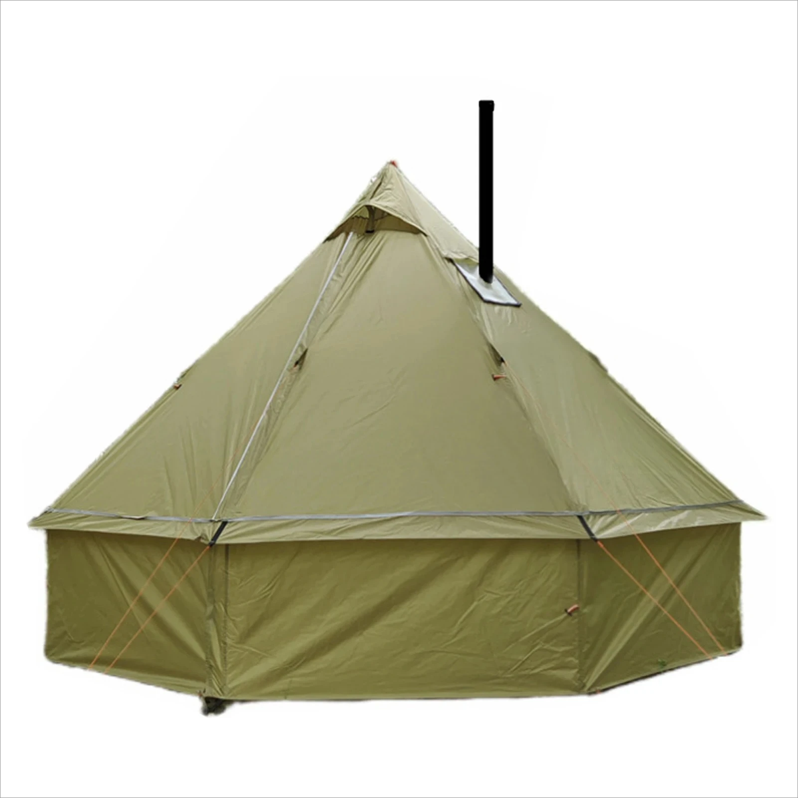 Tipi Tent for 2-4 People Tipi Hot Hiking Tipi Hot Tent with Stove Jack Camping Pyramid Teepee Tent for Camping Backpacking