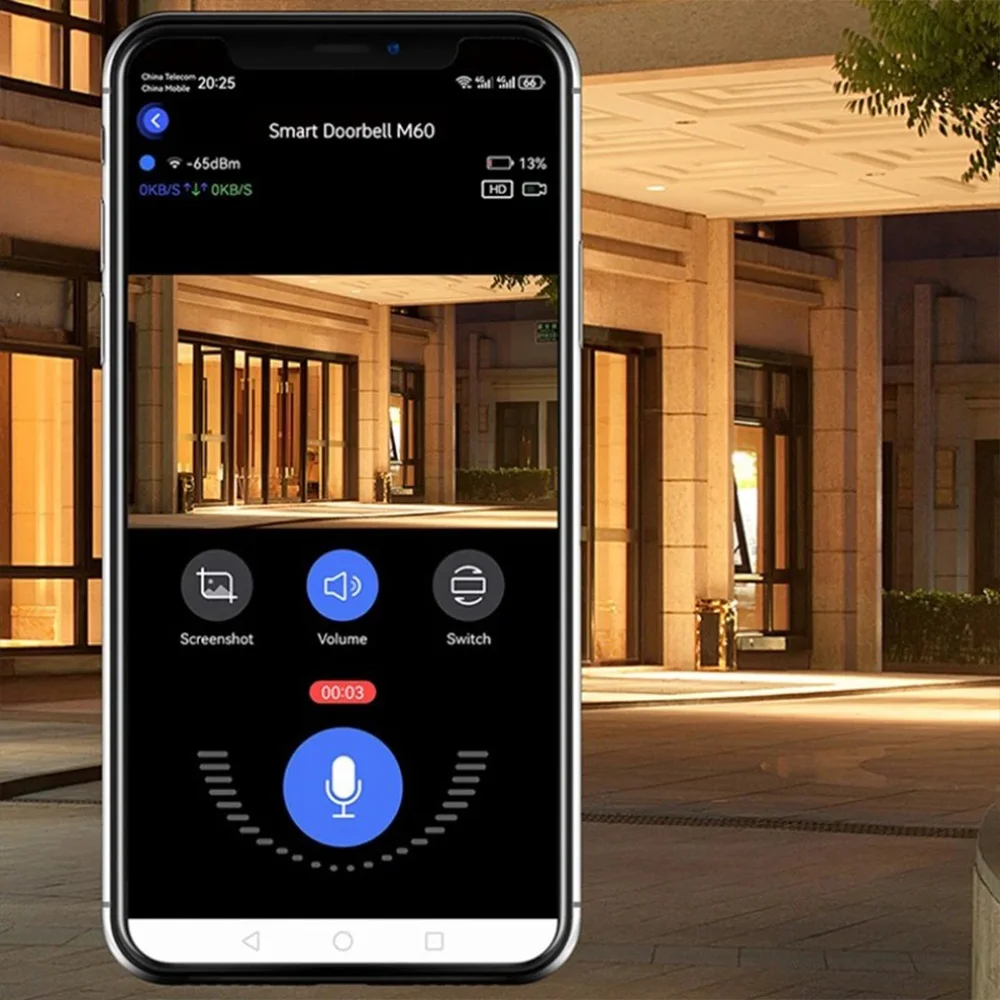 MRSVI M6 Wireless Doorbell Camera Wifi 2.4G 1080P Intercom Video Night Vision 2-way Audio Door Bell Smart Home Monitoring