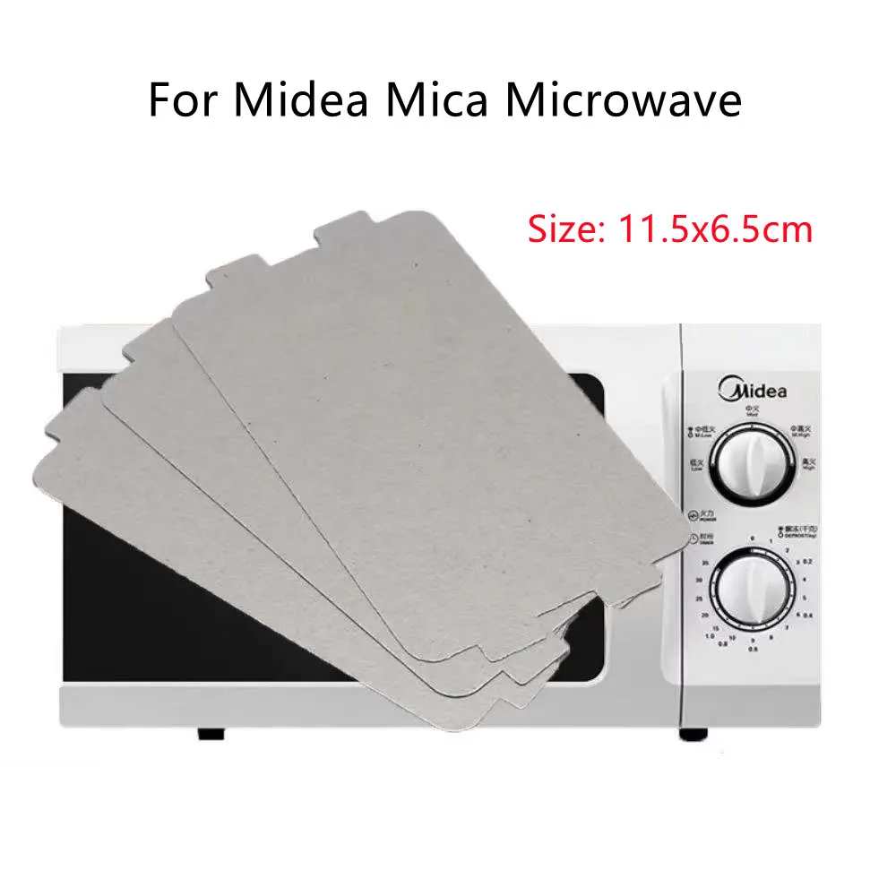 5PC 11.5X6.5Cm Lò Vi Sóng Mica Tấm Ga Magnetron Nắp Phụ Tùng Cho Midea MM721NH1-PW/NG1PW/M1-L213B211A