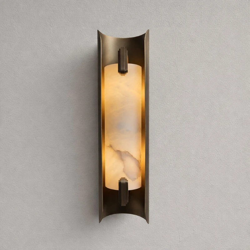 New Chinese style wall lamp, living room TV background staircase, bedroom all copper aisle bedside lamp
