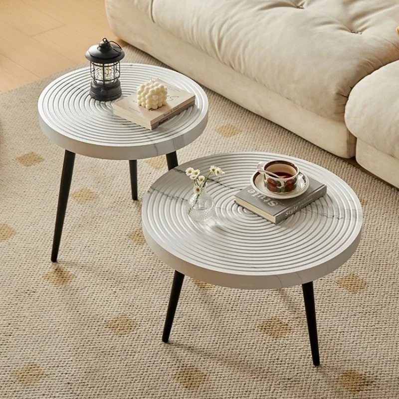 Multi-functional Annual ring side few sofa side few living room coffee table living room