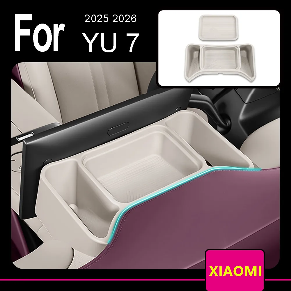 

Ящик для хранения за экраном, центральная панель управления, ящик для хранения салона автомобиля для Xiaomi YU7 2025 2026, модифицированные аксессуары