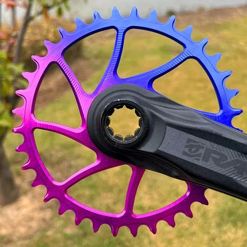 PASS QUEST 3mm (offset) Violet Blue 28T-38T Narrow Wide Chainring for RACE FACE RF Direct Mount Crank set Bicycle Accessories