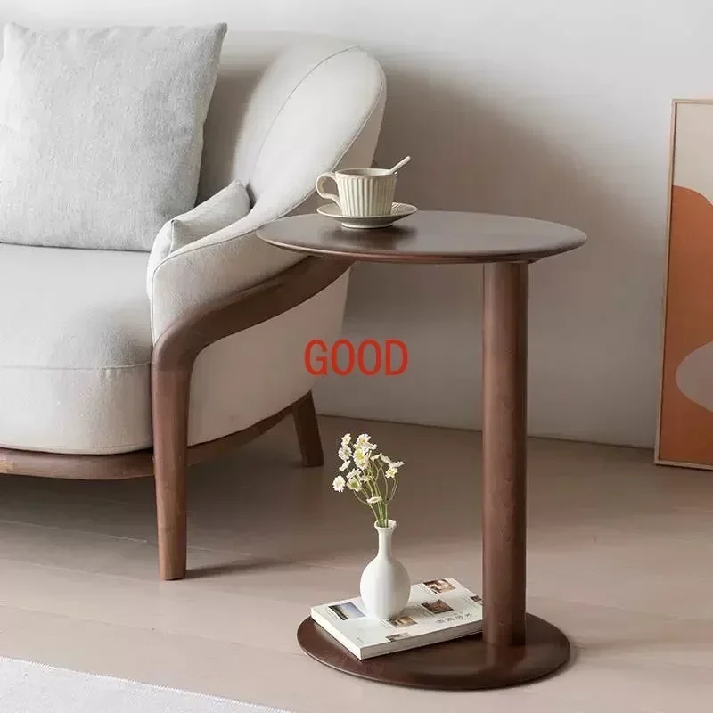 Solid Wood Coffee Table Sofa Coffee Table Balcony Bedroom Simple Design Sense Corner Several Tables Solid Wood Balcony Table