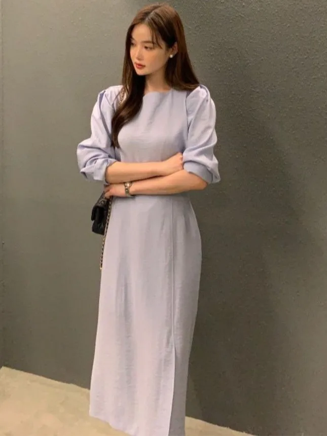 

Faionable Women's Bubble Sve Top And Midi Skirt Set White irt Summer Collection Tailored Fit Dr Alternative