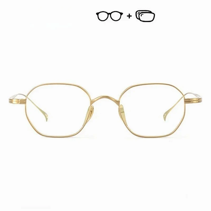 Очки по рецепту OLLYMURS с поляризационным зажимом, новинка 2025, оправа для очков из чистого титана с асферической линзой с защитой от радиации UV400