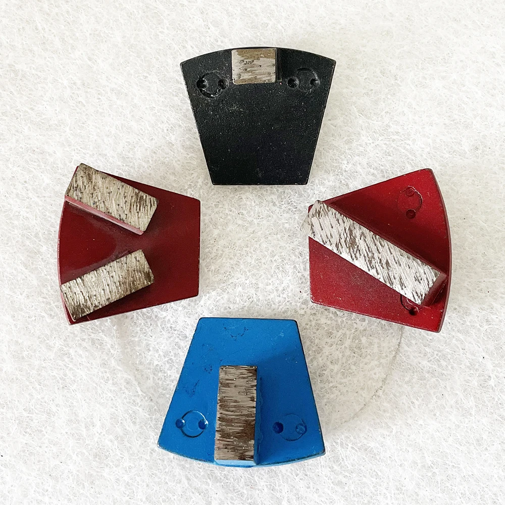 3Pcs Concrete Floor Terrazzo Stone Diamond Double Column Grinding Block Suitable For Prepr/Master/Researchers Grinding Machine