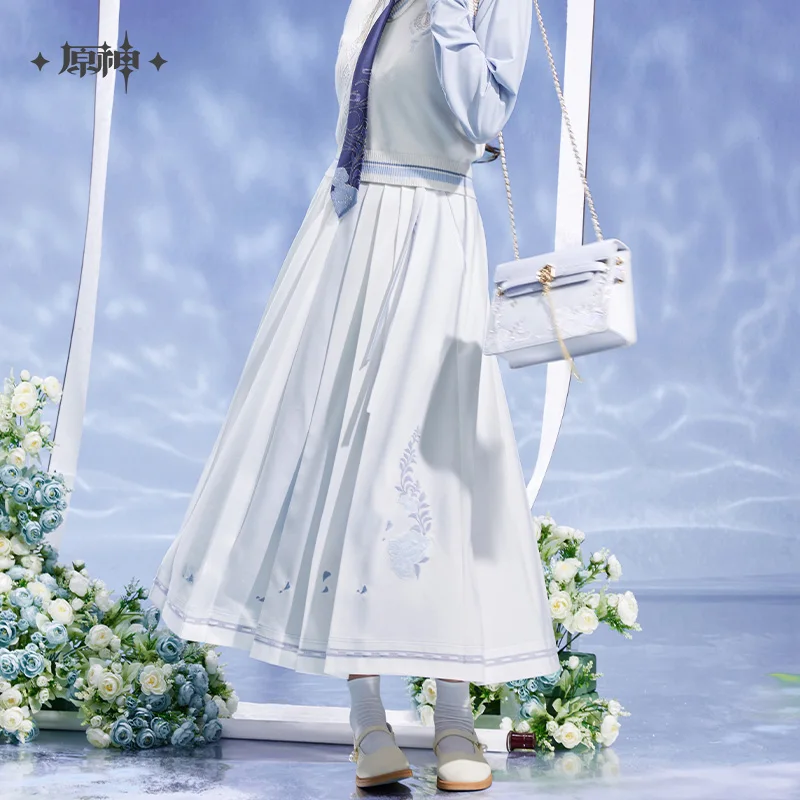 [Official Merch] Pre-sale Genshin Impact Kamisato Ayato Themed Impression Midi Skirt Ship in Nov. 2025 Please Extend The Time