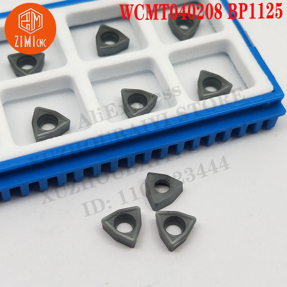 WCMT040208 BP1125 WCMT 040208 Carbide U Drill Inserts Indexable Turning Tools Cutter Lathe U-Drill Blade CNC tools cutting tools