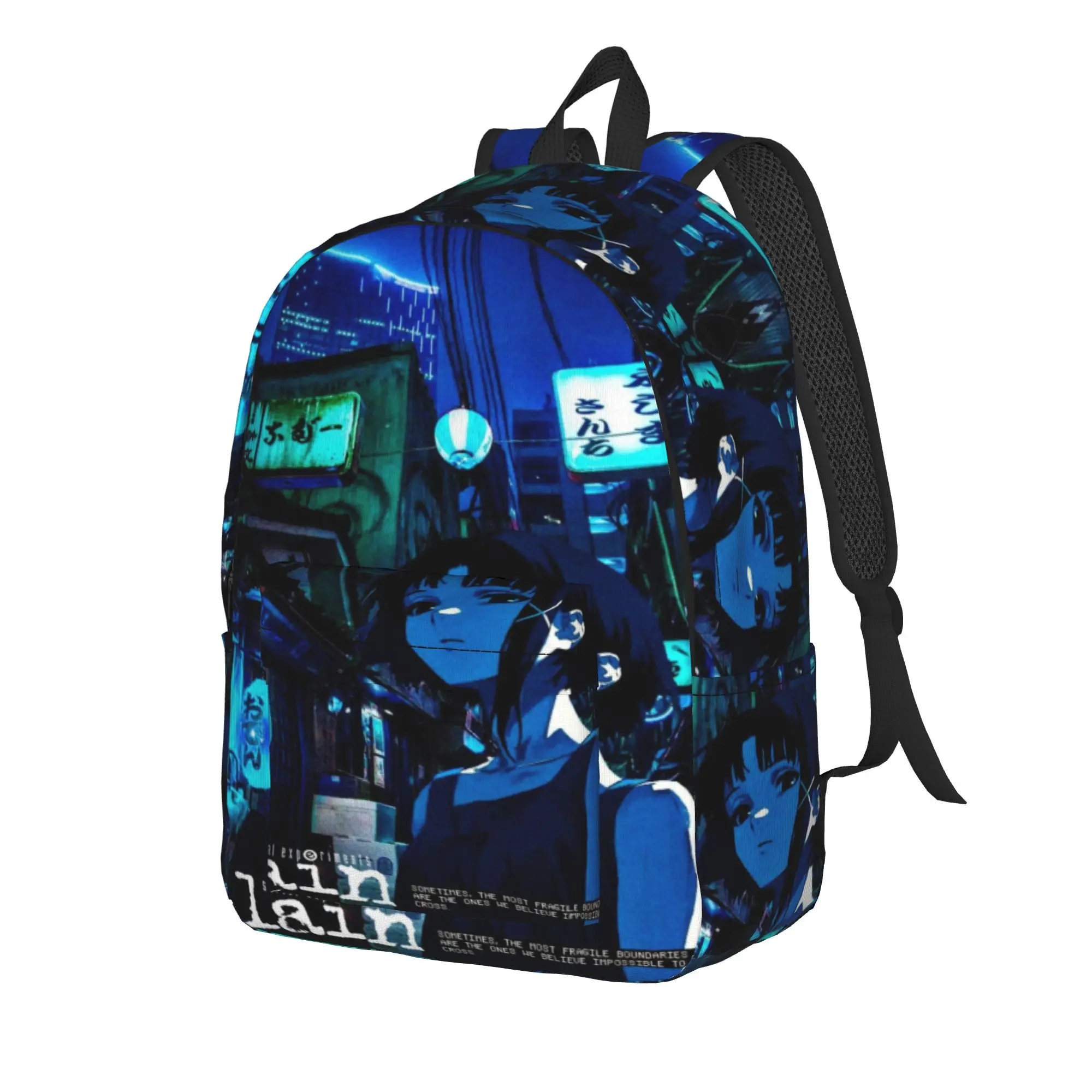 Serial Experiments Lain Lwakura  Teenage Backpack Gift Student Business  Daypack for Men Women Laptop Computer Shoulder Bag