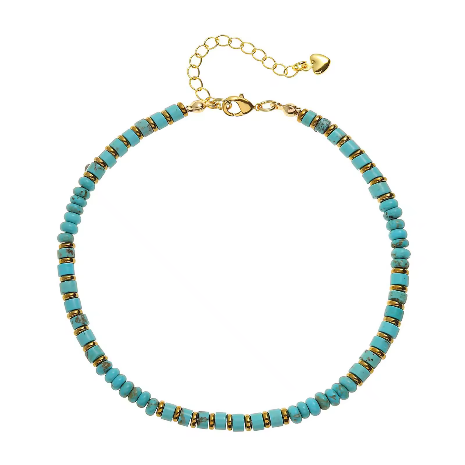 bracelet cheville, pierres naturelles, fait main, plage été, boho, perles turquoise,