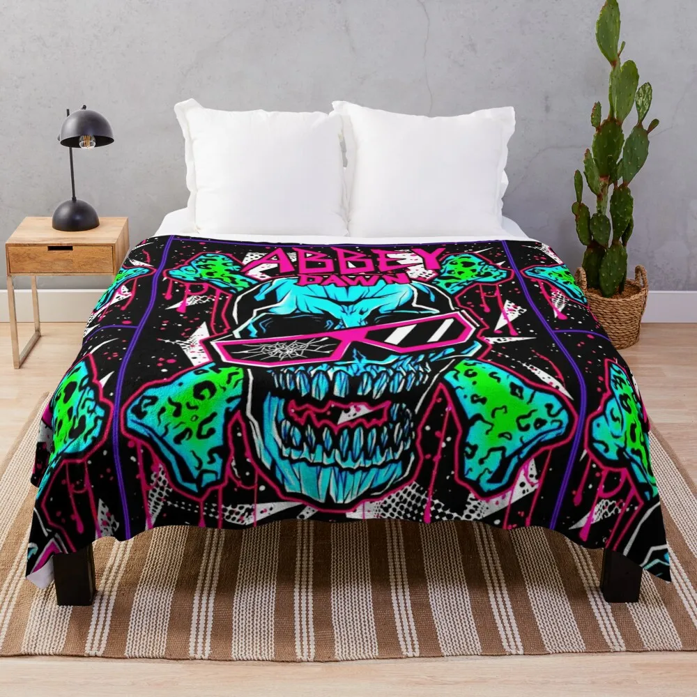 Abbey Dawn Skull Throw Blanket Retros Personalized Gift Soft Big christmas gifts Blankets