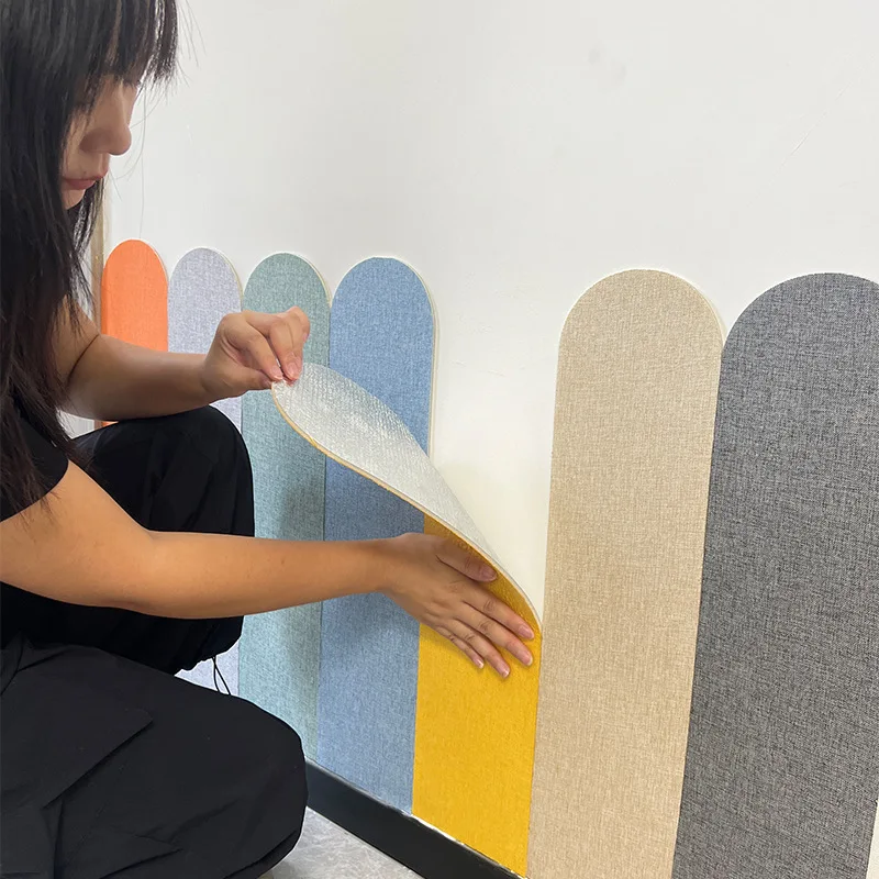 

5/10 Pcs Self-Adhesive Wall Panels For Children's Room Living Room Anti-collision Wallpaper Kindergarten Wall Cloth Stickers