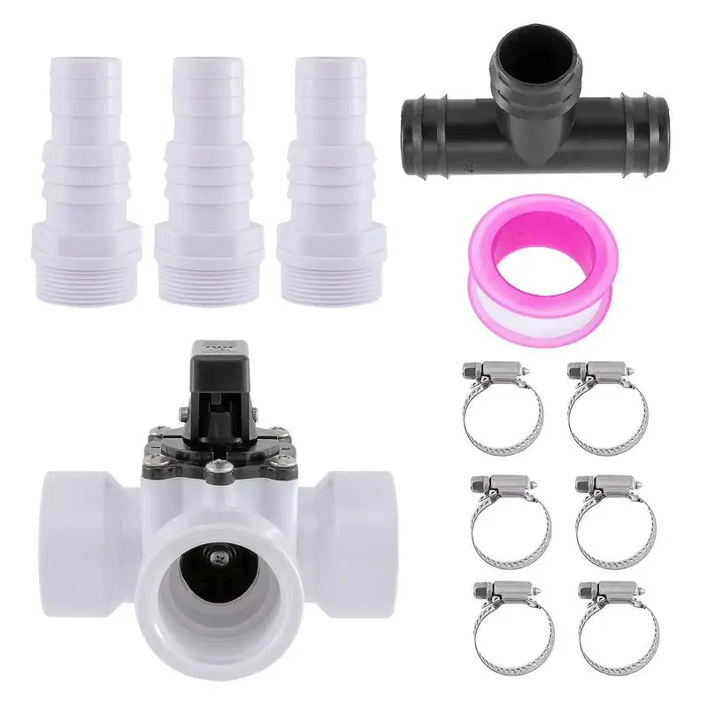 

Bypass Kit For Pool Heater Pool Diverter Valve Regulation Set Hose Connection Attaching Multiple Units For Solar Heating System