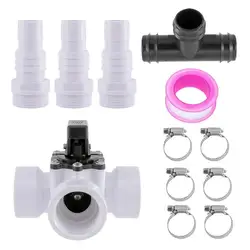 Bypass Kit For Pool Heater Pool Diverter Valve Regulation Set Hose Connection Attaching Multiple Units For Solar Heating System