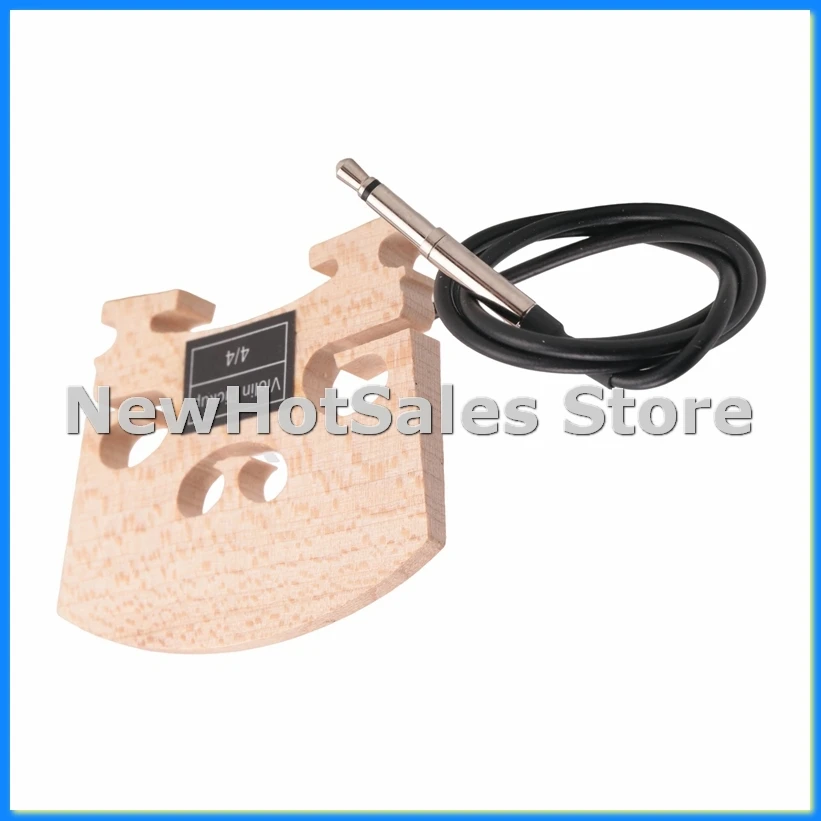 1Pcs Violin Bridge with Internally Mounted Piezo Pickup for 4/4 Full Size Electric Violin Parts Replacement-ABVM