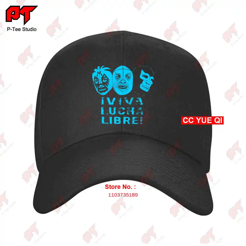 Wrestling Baseball Caps, máscara demoníaca azul, Viva Lucha Libre, El Mil, 88G4