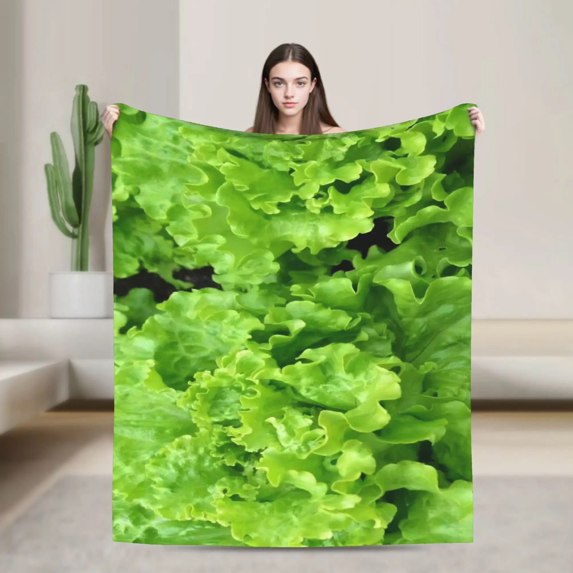 Cabbage  Accessories Blanket Soft Flannel  Throw Blanket Relax Quilt