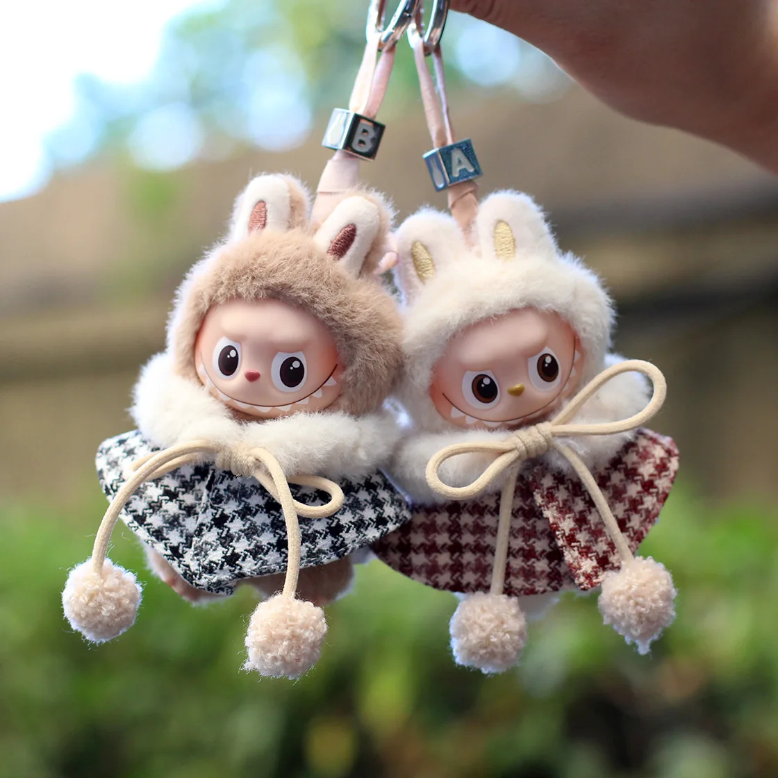 

Для Mini Labubu Одежда для Labubu 4.0 The Monsters Pin for Love Series Рождественская одежда Классическое платье в сетку Комплект одежды