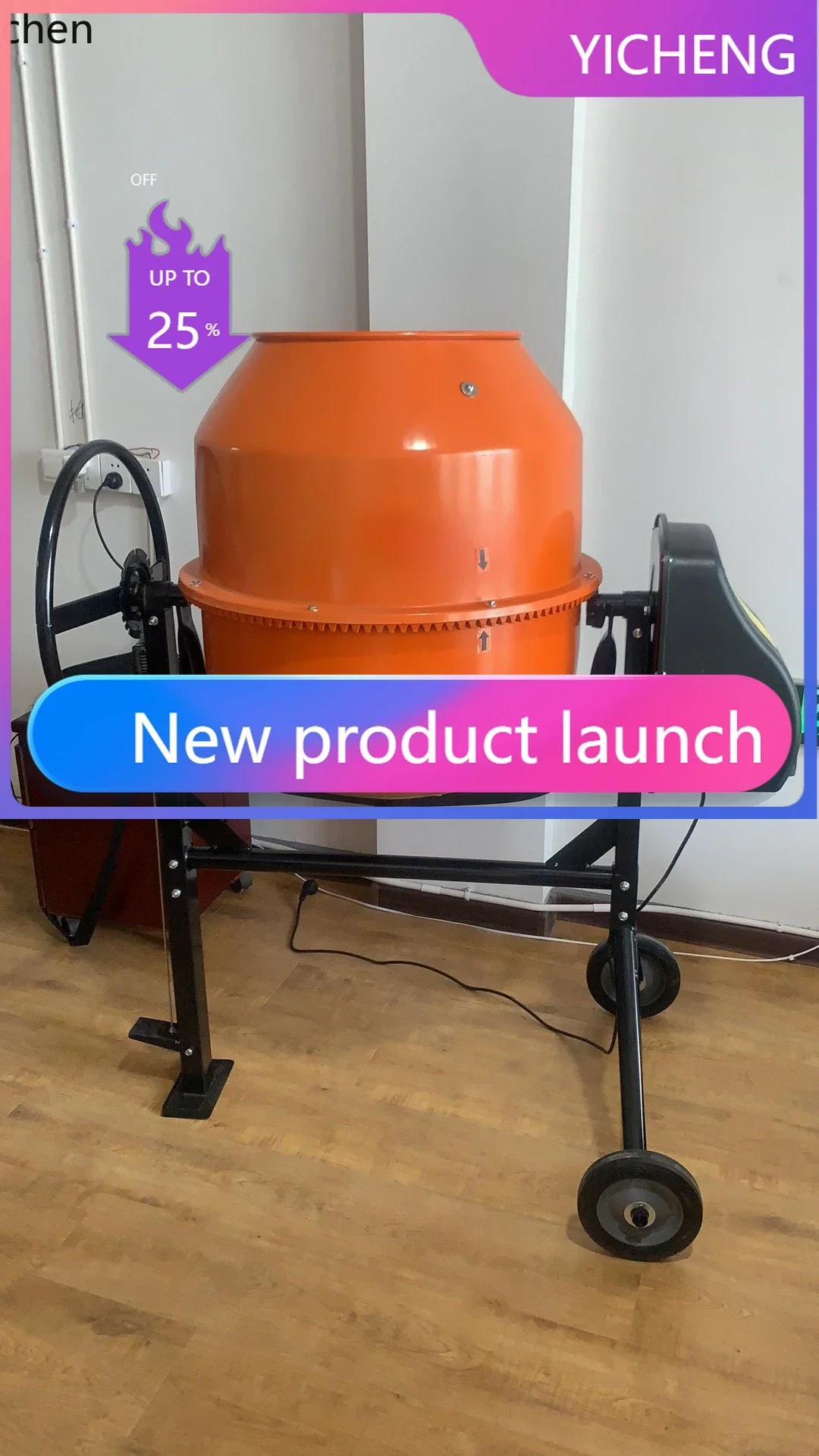 

Электрический барабанный бетоносмеситель JX для небольших объемов работ по производству цементного раствора