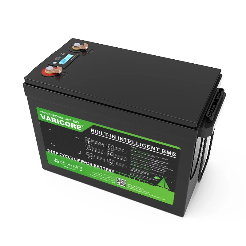 VariCore 12 فولت 340 أمبير LiFePO4 بطارية مع 12.8 فولت BMS ل 4s RV المعسكر عربة جولف تخزين الطاقة البطاريات الشمسية معفاة من الضرائب