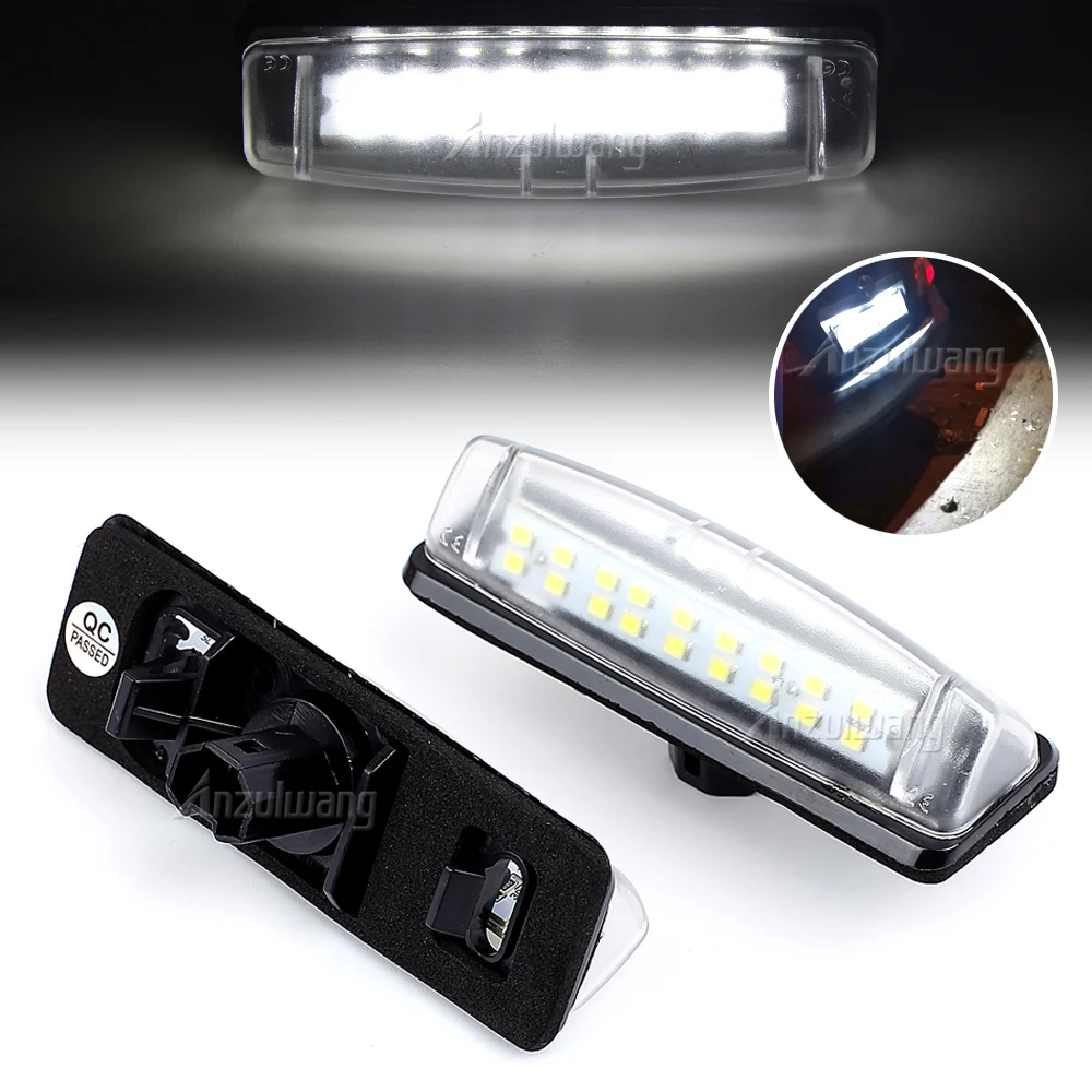 2Pcs CanBus LED License Plate Lights for Toyota Camry/Aurion Avensis Verso Echo Prius LEXUS Is200 / Is300 1999~2005 Number Lamp