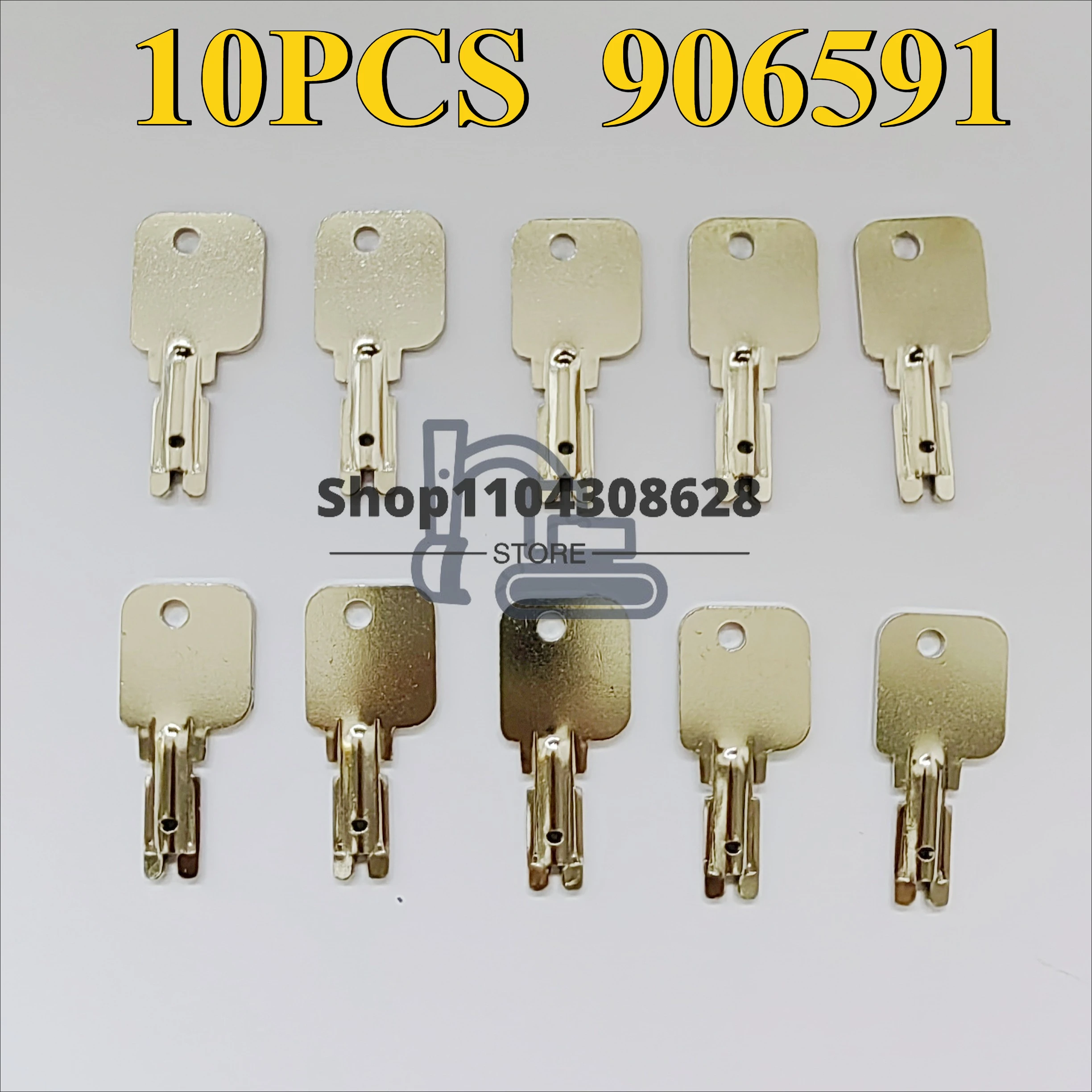 

10 шт. ключ зажигания 906591 913627 для вилочного погрузчика Mitsubishi Toyota Clark