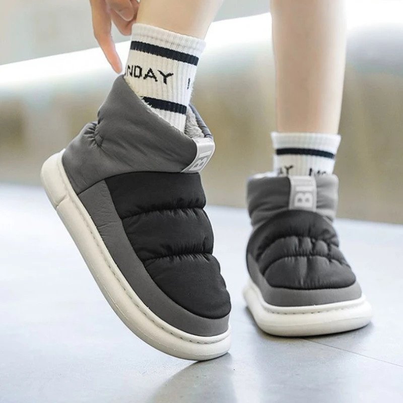 

​ Мужские зимние зимние ботинки, непромокаемые уличные ботинки на утолщенной плюшевой подкладке для экстремальной холодной теплоизоляции, противоскользящая обувь ​